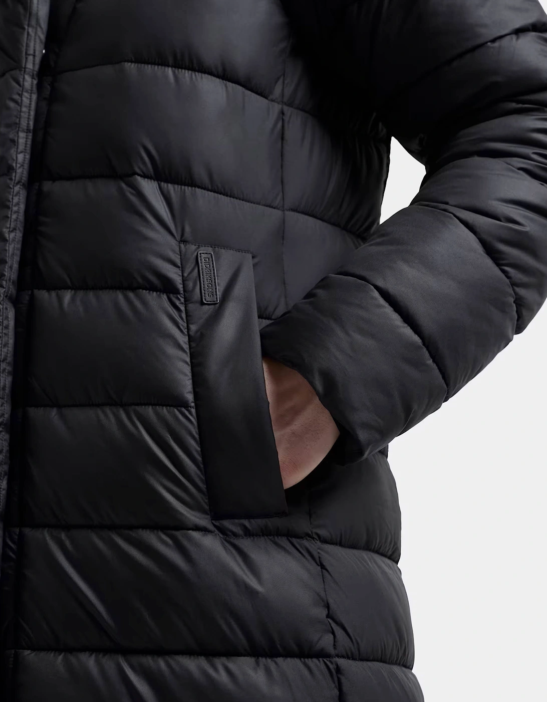 Didriksons Womens Stella Long Parka 6 - Black 060