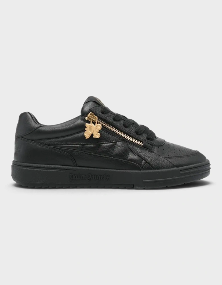 PA Side Zip University Sneakers Black Gold