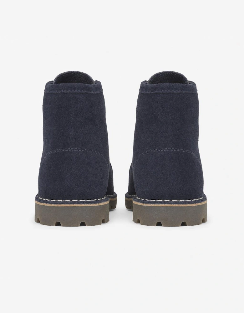 Grafters Unisex Suede Monkey Boots Navy
