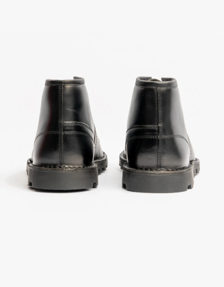 Grafters Unisex Leather Monkey Boots Black