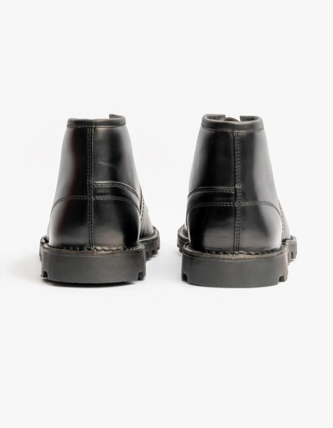Grafters Unisex Leather Monkey Boots Black
