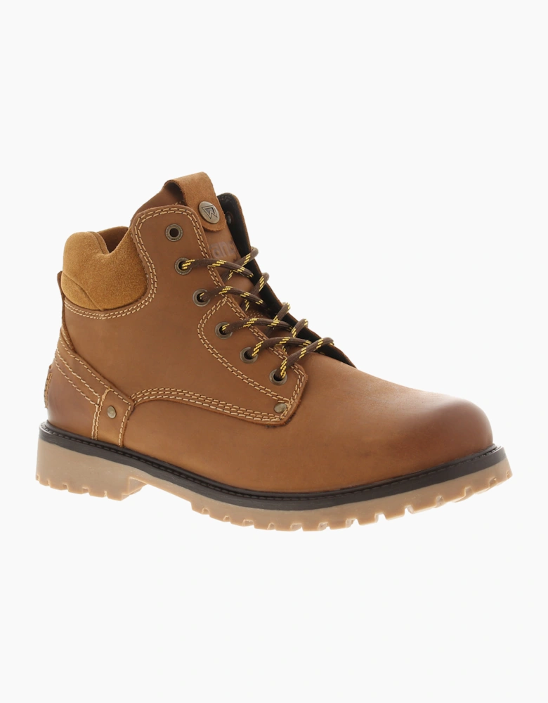 Wrangler Mens Smart Boots Yuma Mid Leather tan UK Size