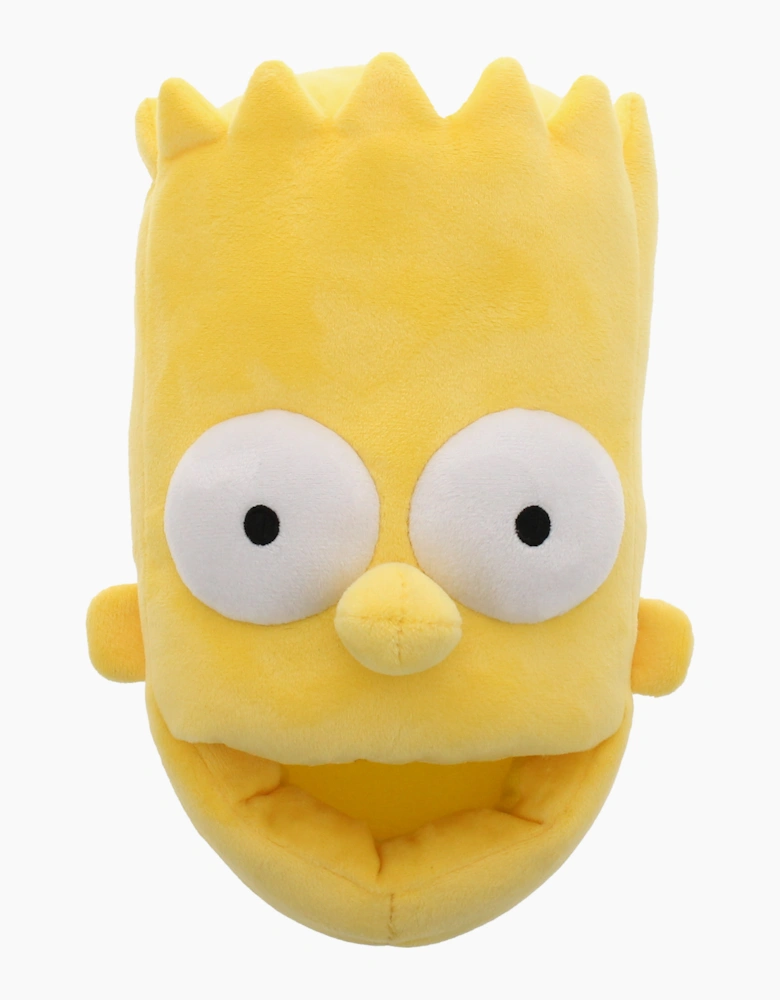 The Simpsons Childrens Slippers Bart Junior yellow UK Size