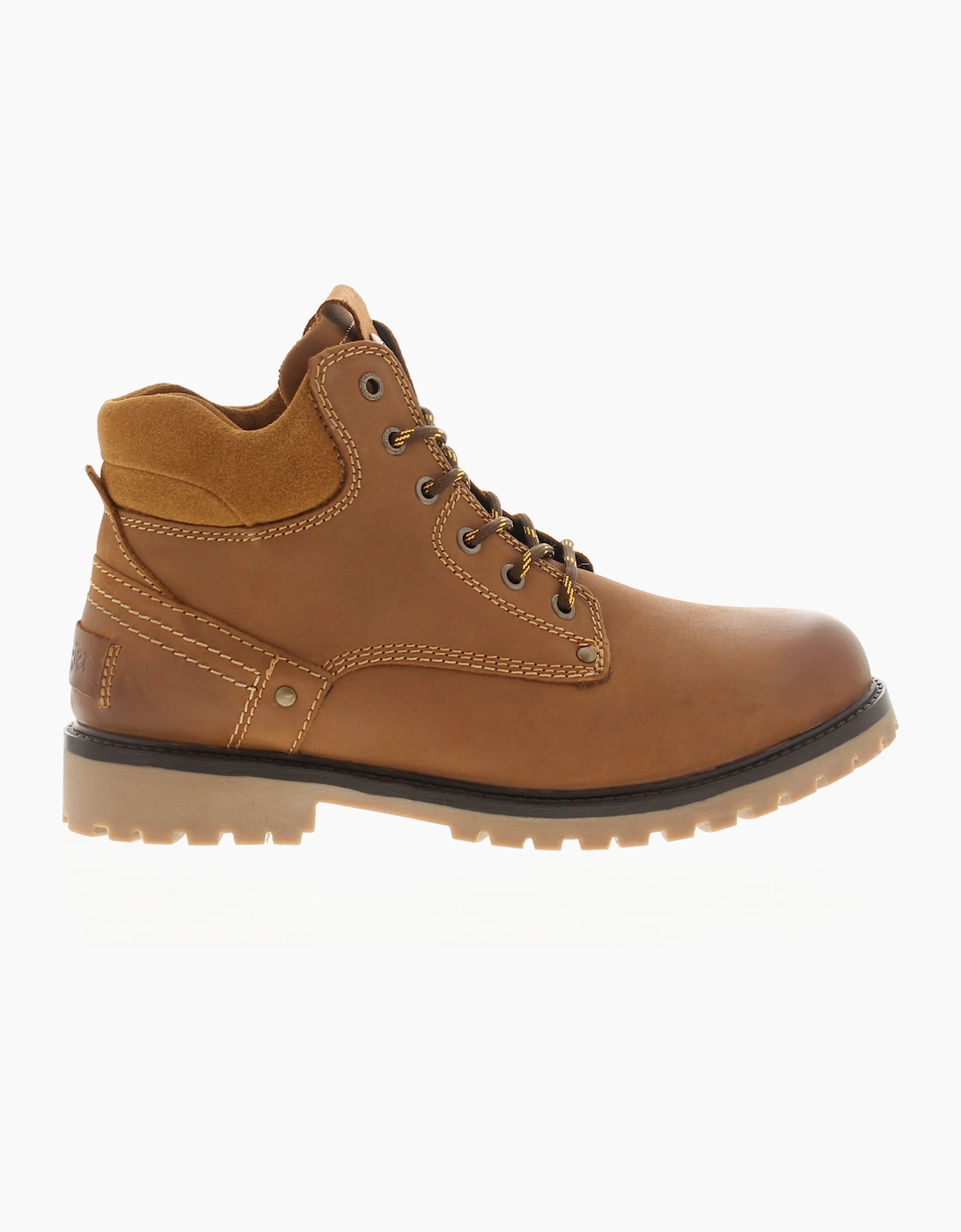 Wrangler Mens Smart Boots Yuma Mid Leather tan UK Size