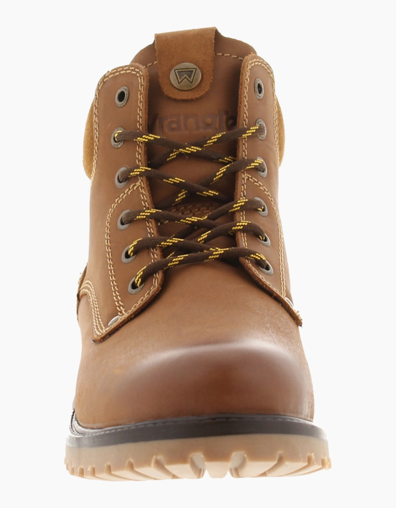 Wrangler Mens Smart Boots Yuma Mid Leather tan UK Size