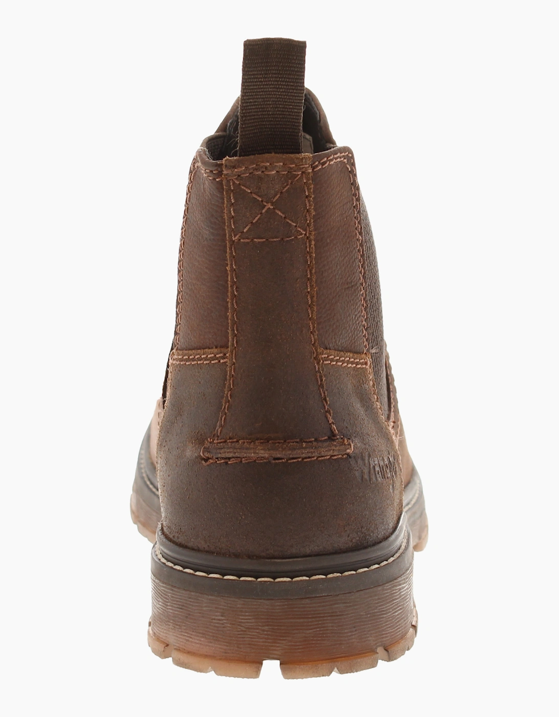 Wrangler Mens Smart Boots Rex Mid Oiled Leather brown UK Size