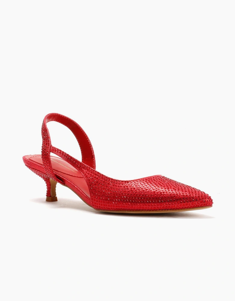 French Connection Venus Women's Red Kitten Heels