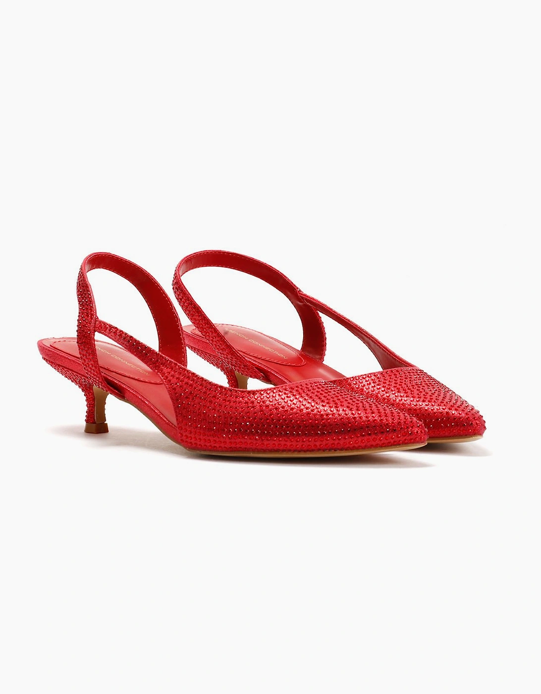 French Connection Venus Women's Red Kitten Heels