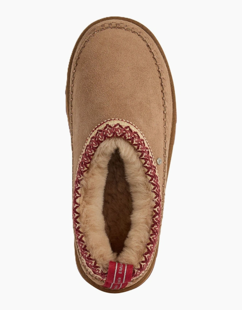 Emu Australia Sharky Adventure Scuff Suede Women's Camel Slippers