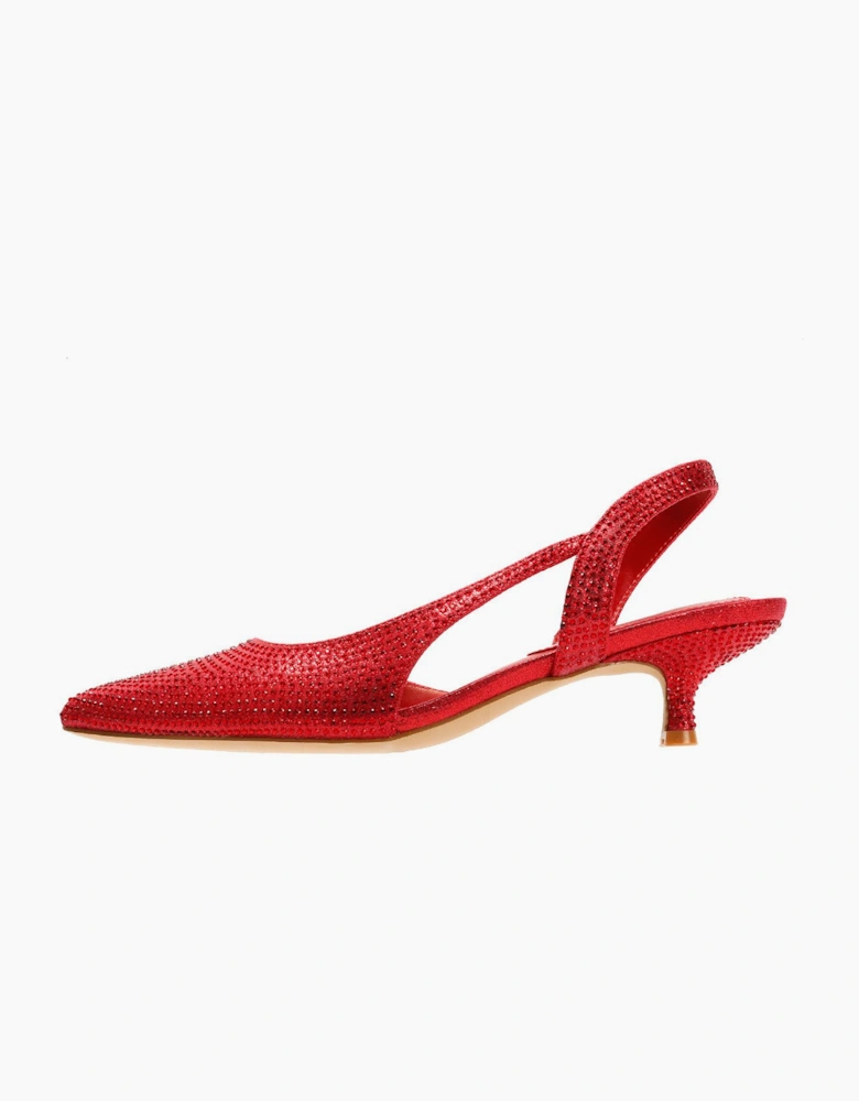 French Connection Venus Women's Red Kitten Heels
