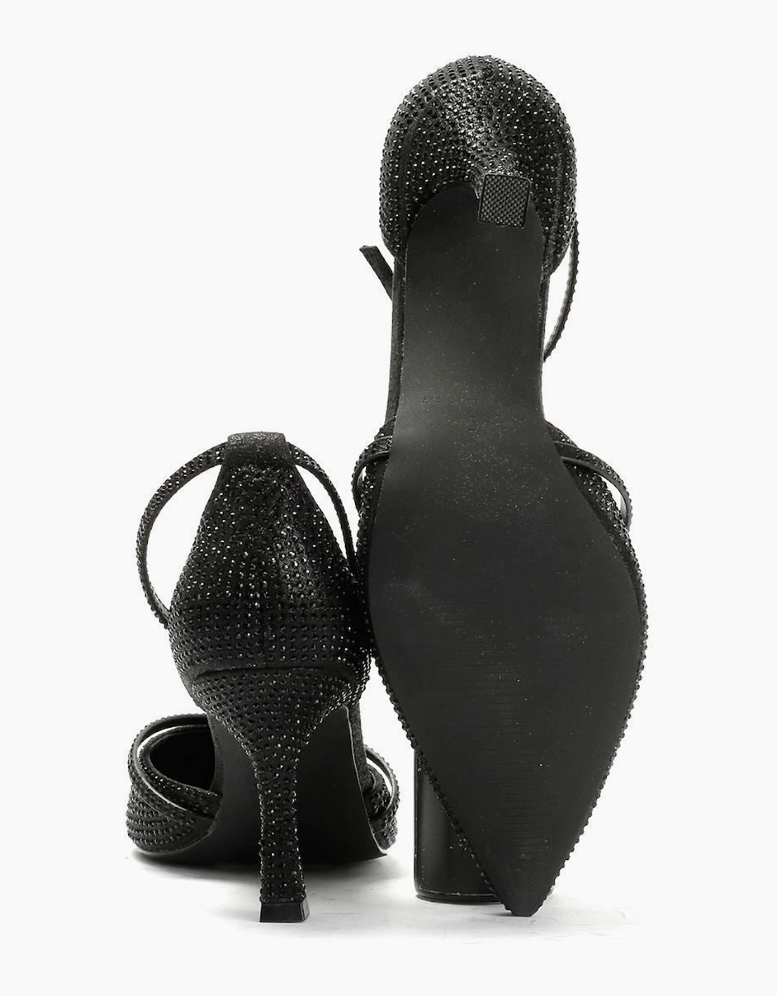 French Connection Nina Rhinstone Stilleto Women's Black Heels