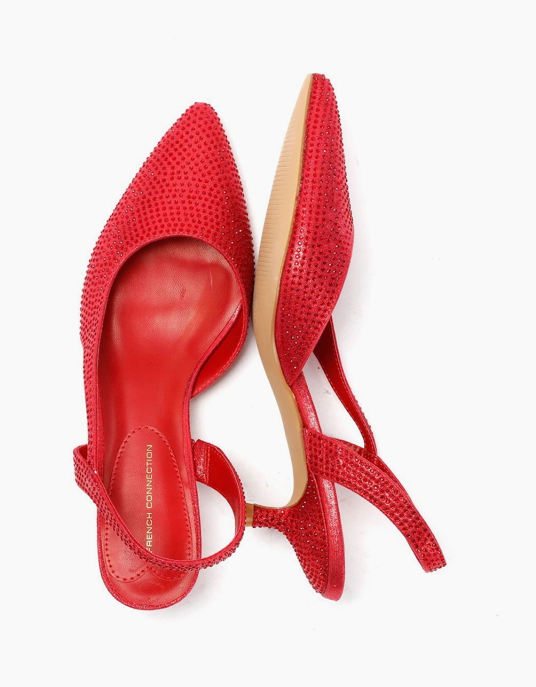 French Connection Venus Women's Red Kitten Heels