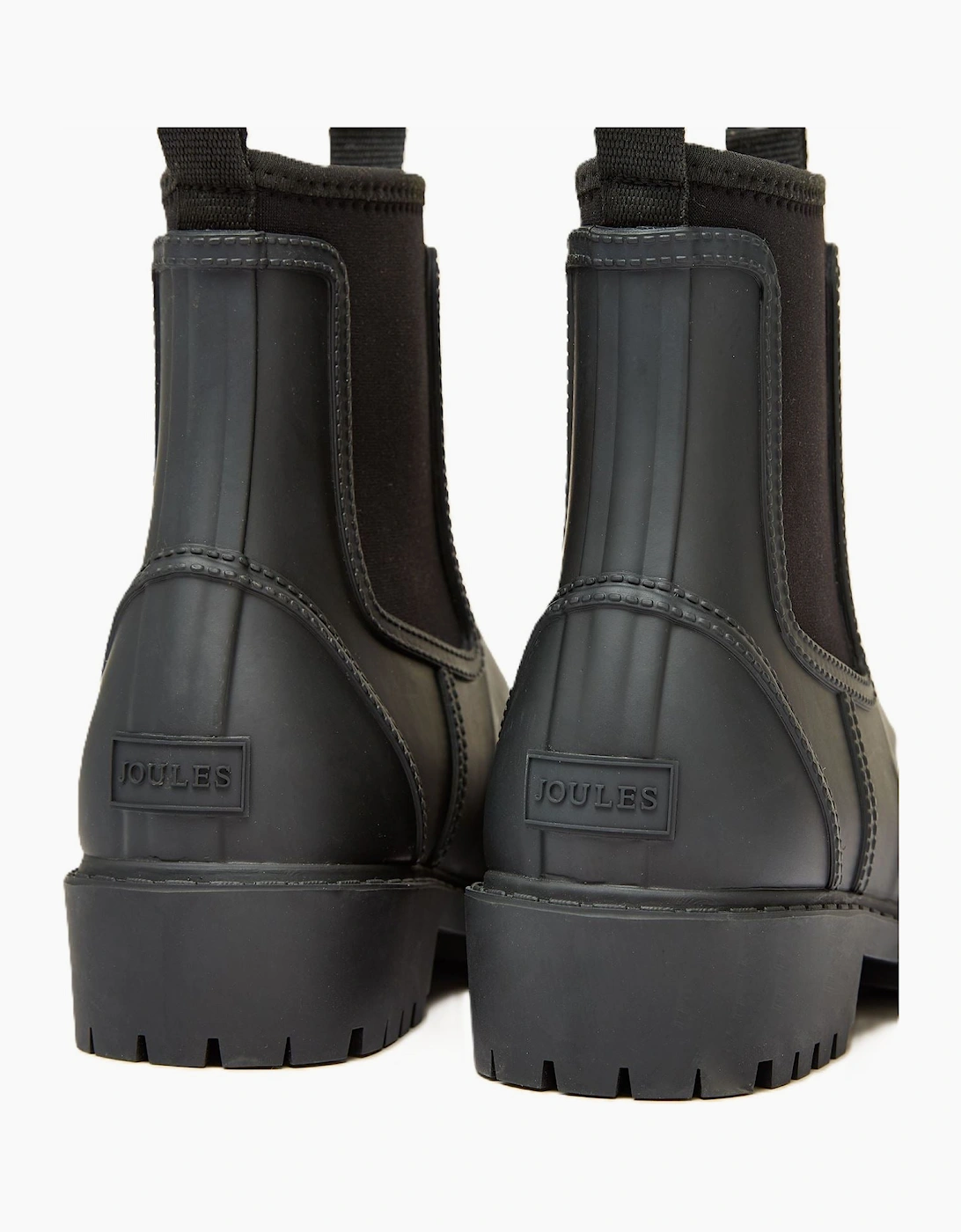 Joules Oakfield Rubber Women's Black Wellington Chelsea Boots