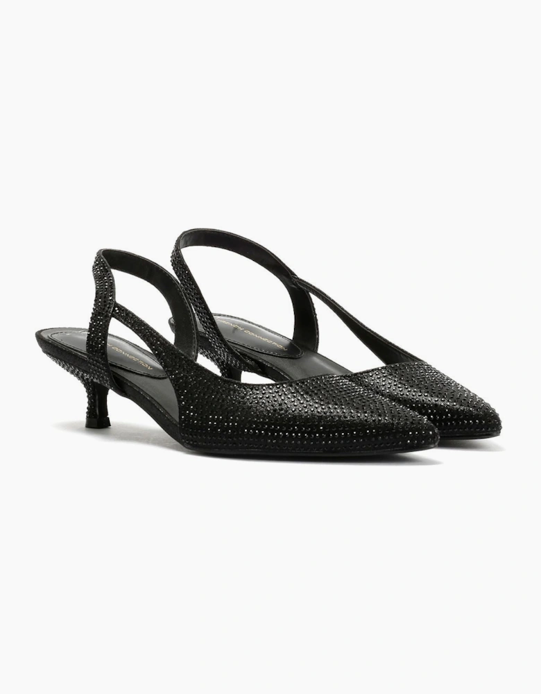 French Connection Venus Women's Black Kitten Heels