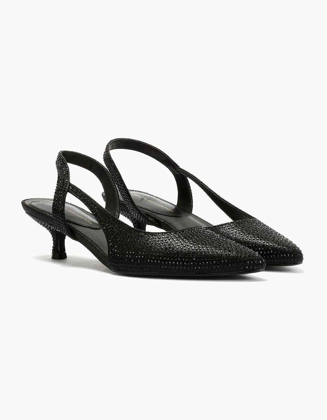 French Connection Venus Women's Black Kitten Heels