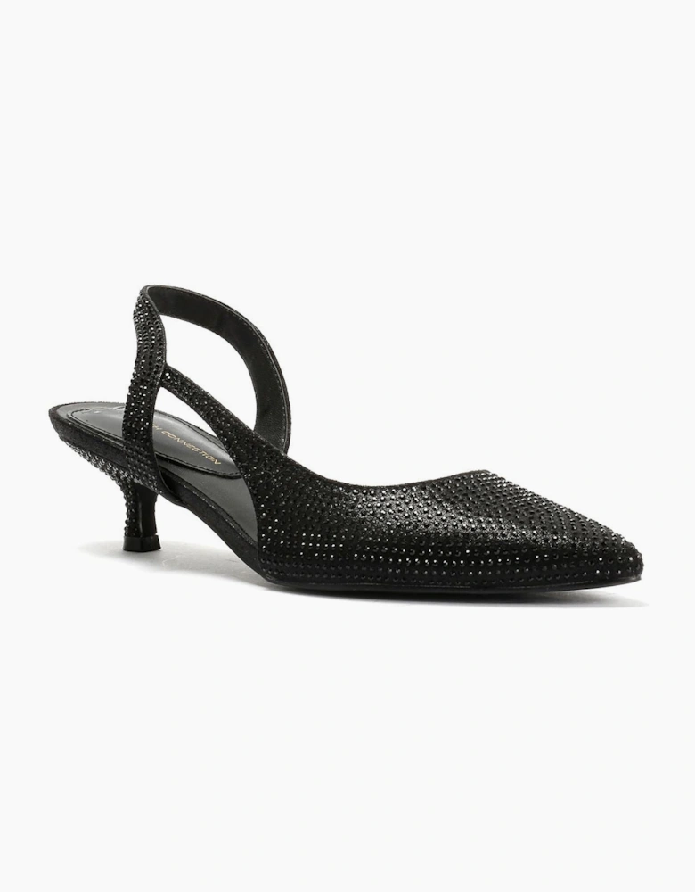 French Connection Venus Women's Black Kitten Heels