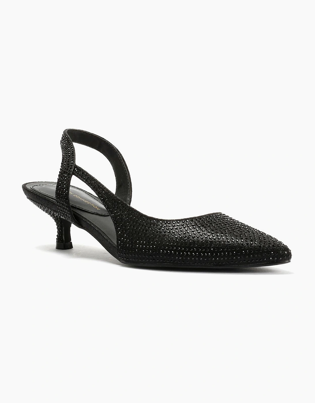 French Connection Venus Women's Black Kitten Heels