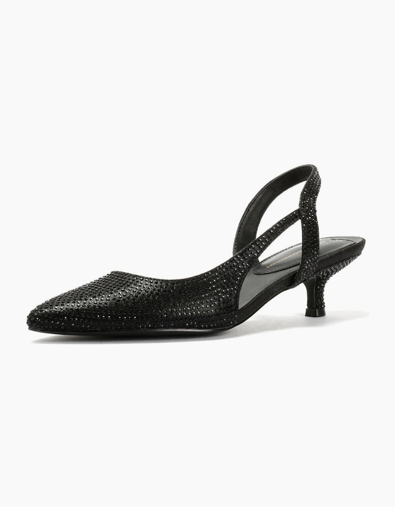 French Connection Venus Women's Black Kitten Heels