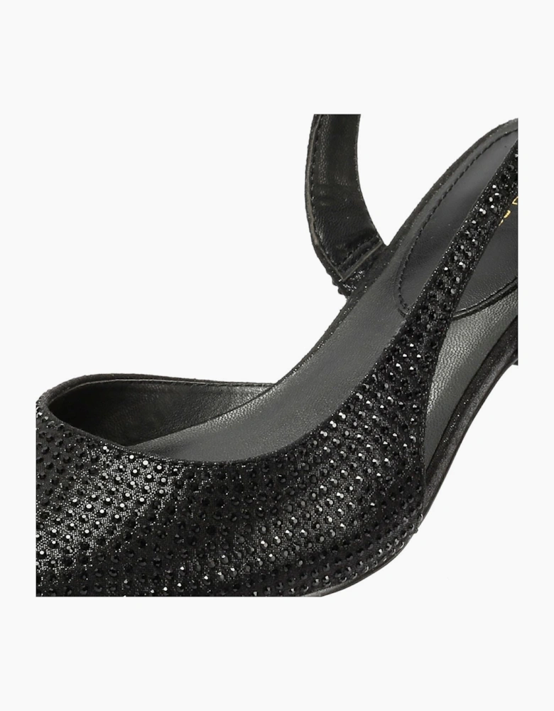French Connection Venus Women's Black Kitten Heels