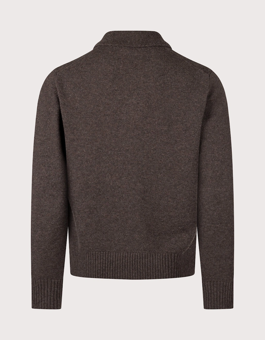 Relaxed Fit Ristinge Long Sleeve Merino Knitted Polo Shirt
