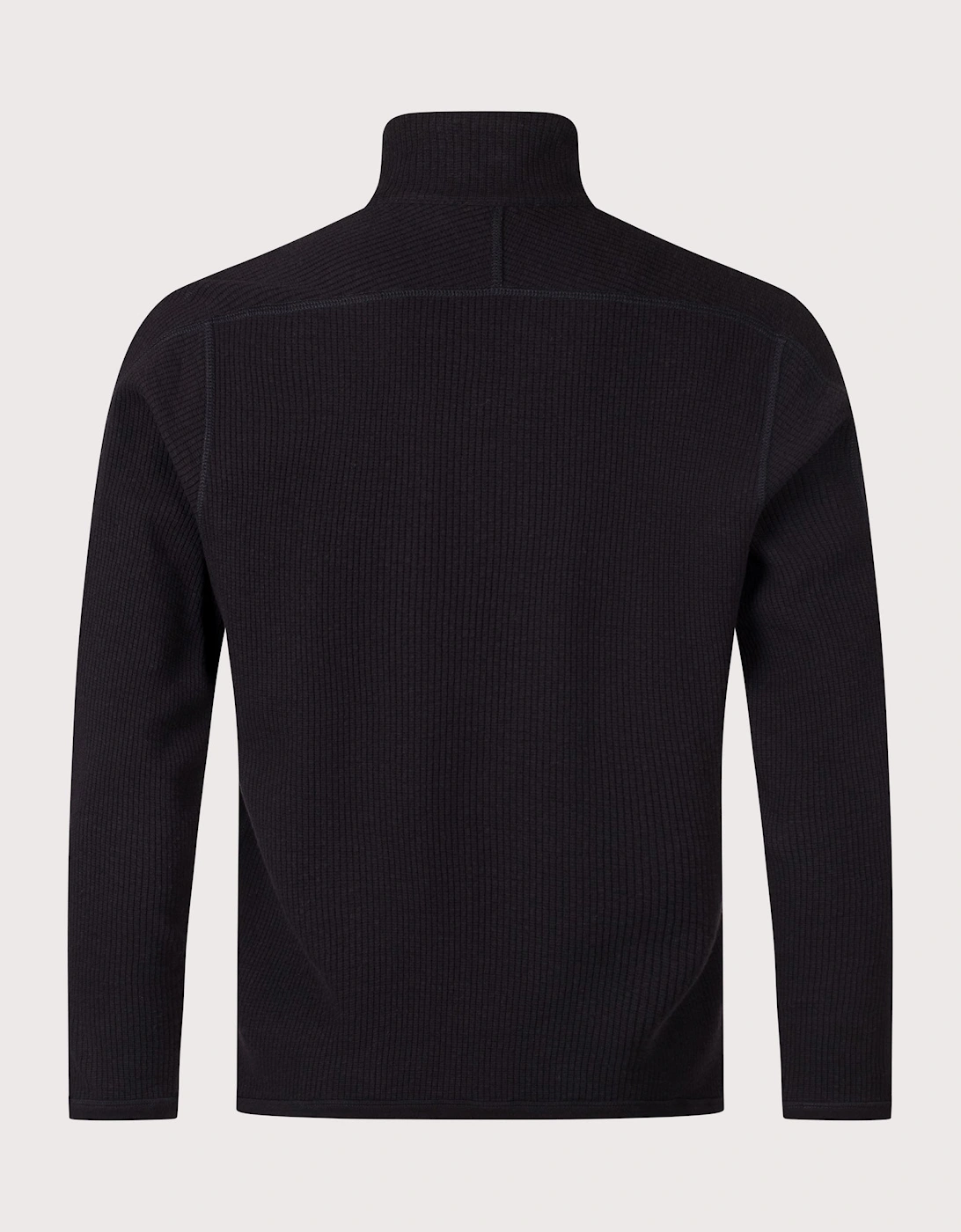 Relaxed Fit Military Rib Zip Through Cardigan