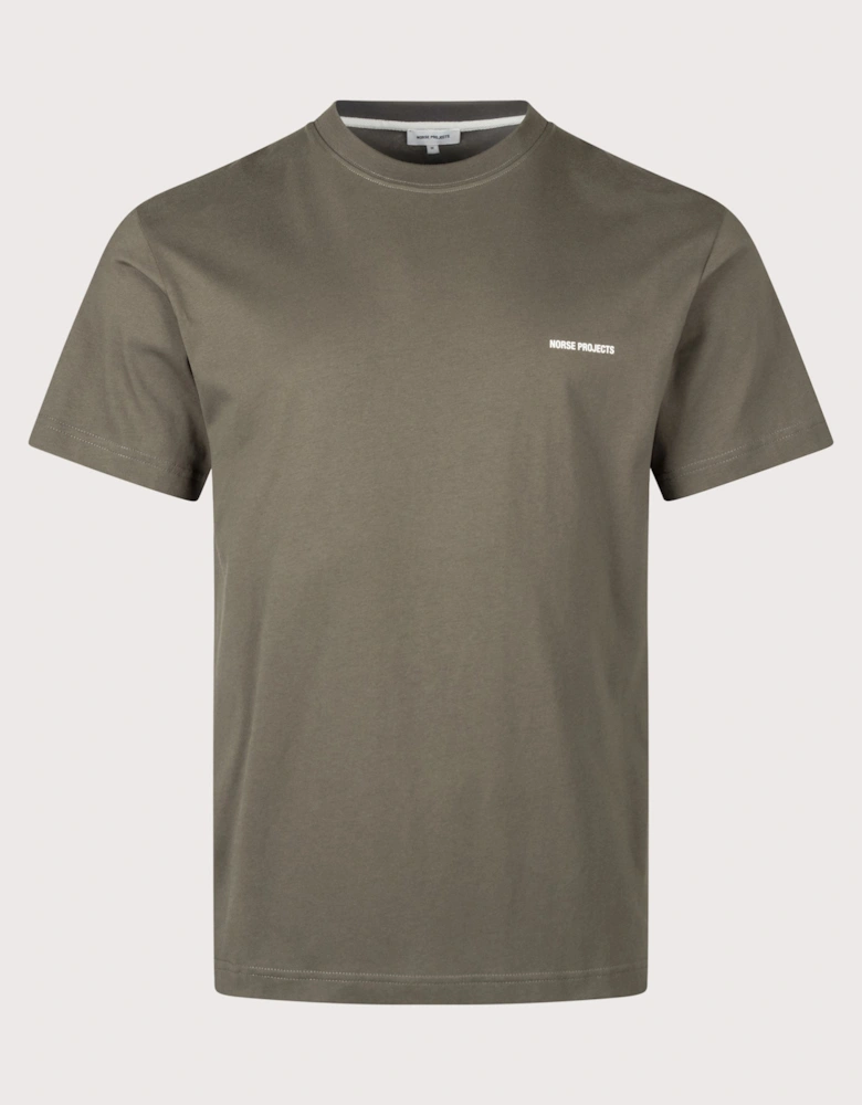 Regular Fit Dyrehaven Organic Logo Print T-Shirt