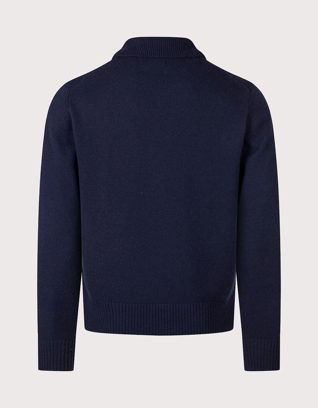 Relaxed Fit Ristinge Long Sleeve Merino Knitted Polo Shirt