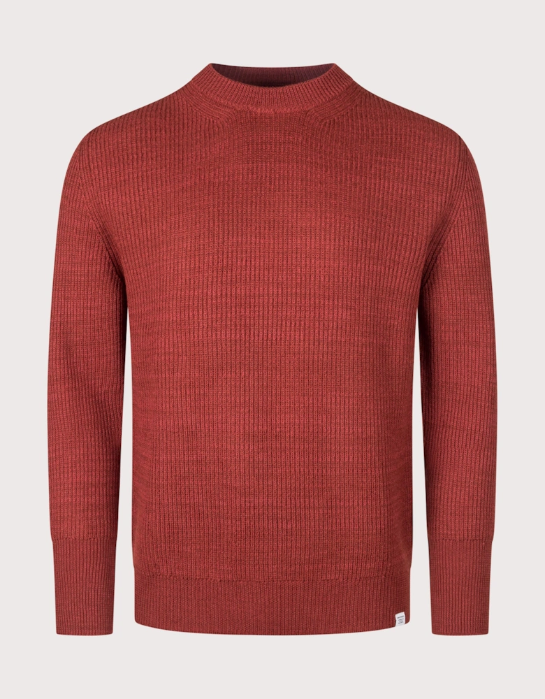 Henning Cotton Wool Rib Knit Jumper