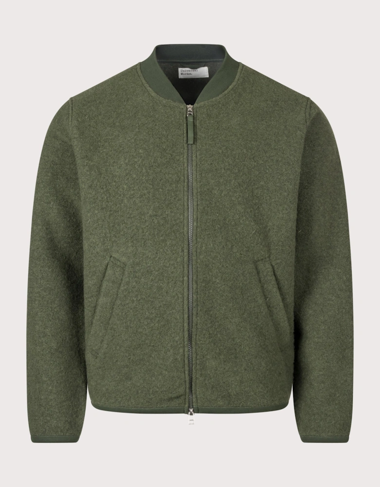 Zip Through Bomber Jacket