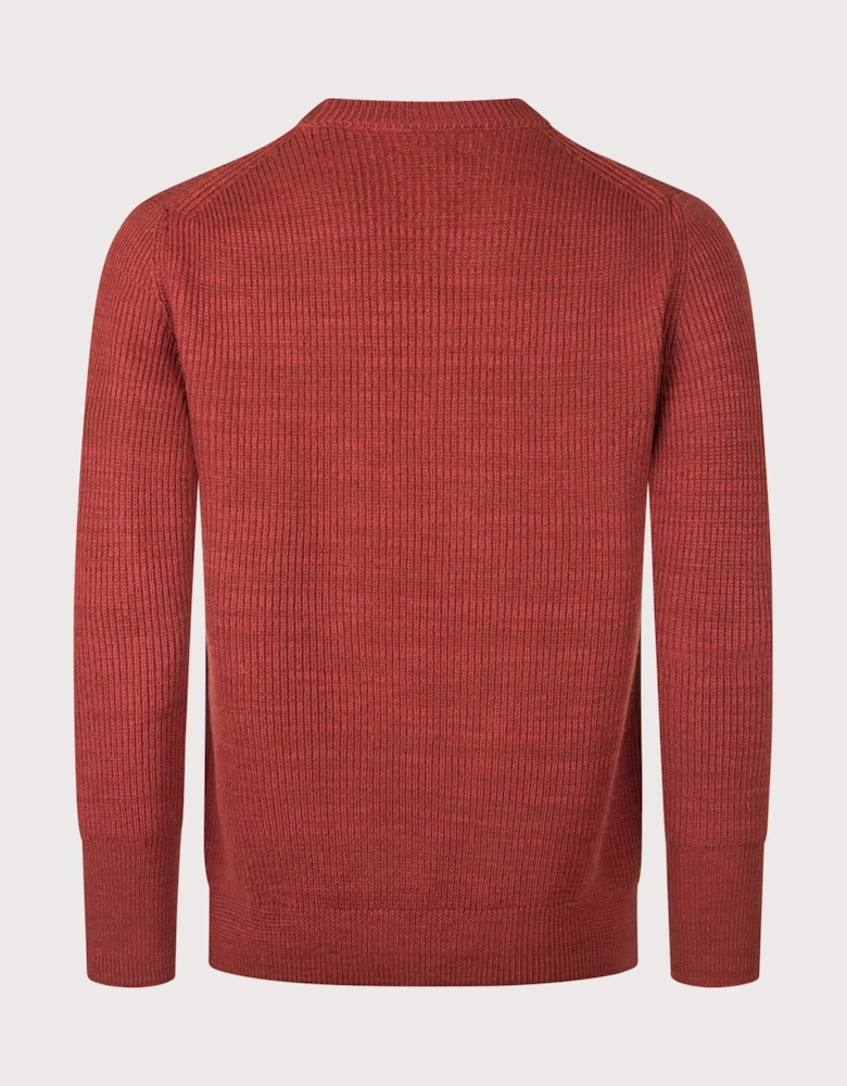 Henning Cotton Wool Rib Knit Jumper