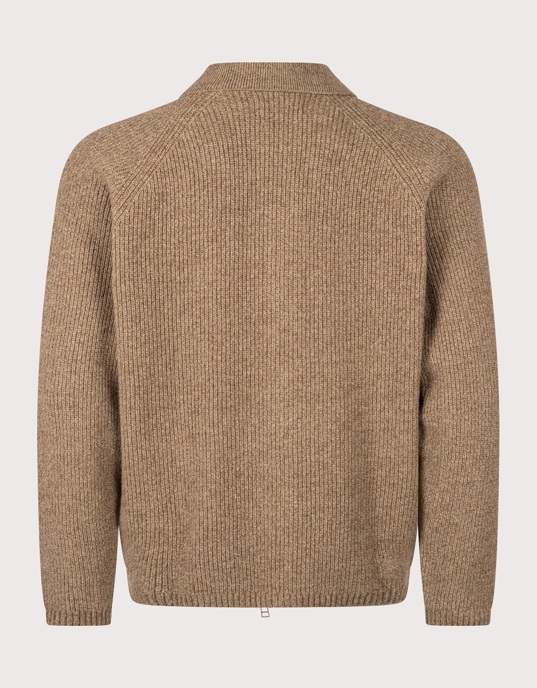 Relaxed Fit Eco Wool Zip Through Cardigan