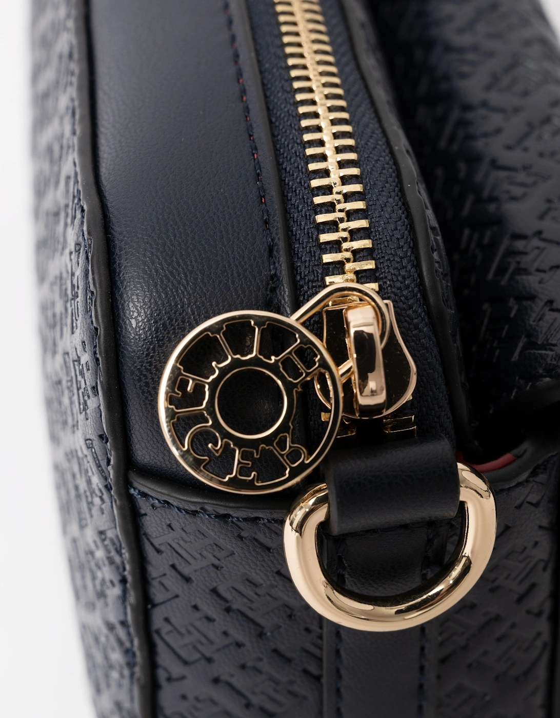 Tommy Hilfiger TH Icon Womens Mono Print Camera Bag - Space Blue