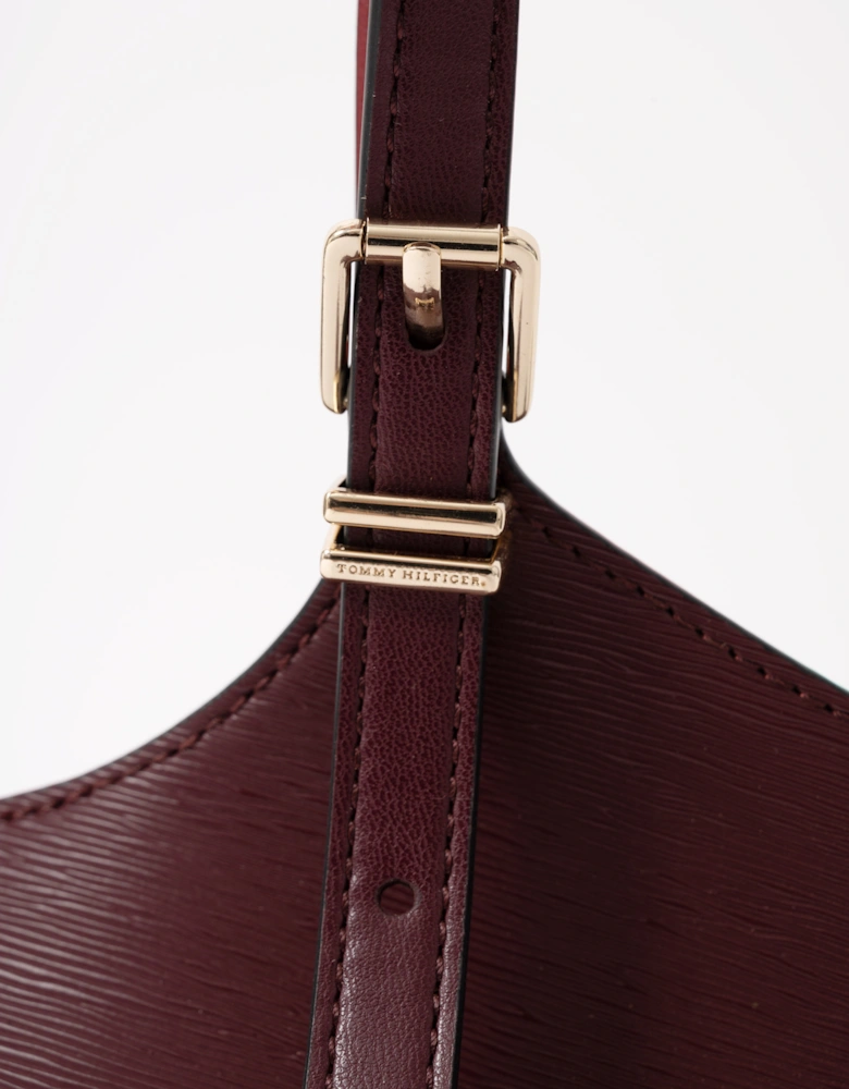 Tommy Hilfiger TH Modern Womens Mini Tote - Oxblood