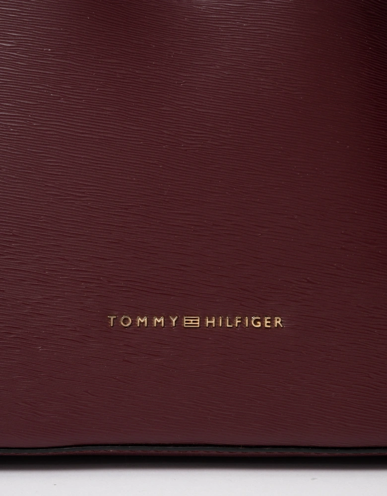 Tommy Hilfiger TH Modern Womens Mini Tote - Oxblood
