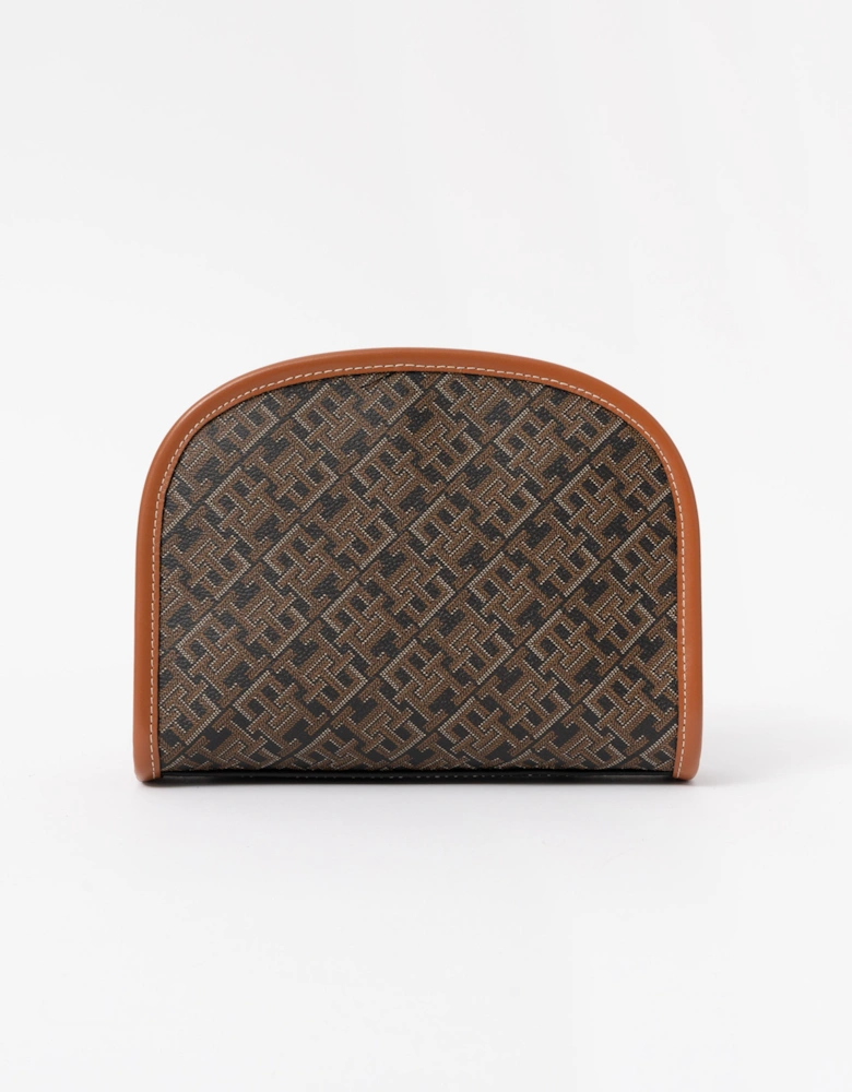 Tommy Hilfiger TH Icon Womens Mono Print Washbag - Black Mix