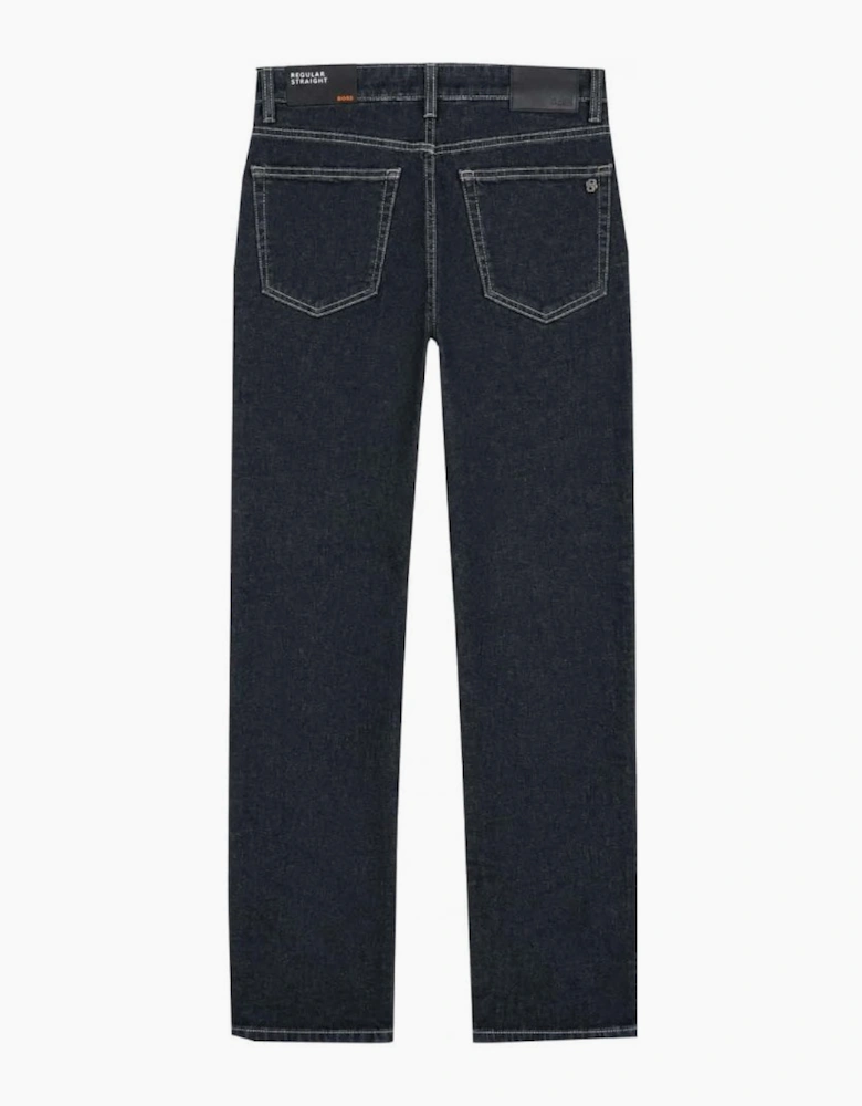 Hugo Boss Men's Dark Blue Ogden Regular fit Jeans