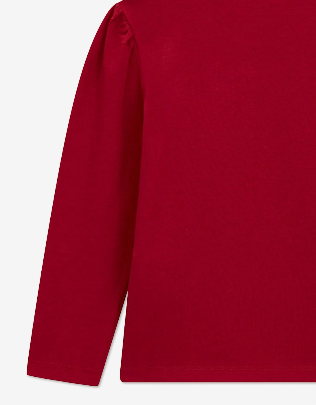 Guess Girls Long Sleeve Logo T-Shirt in Red