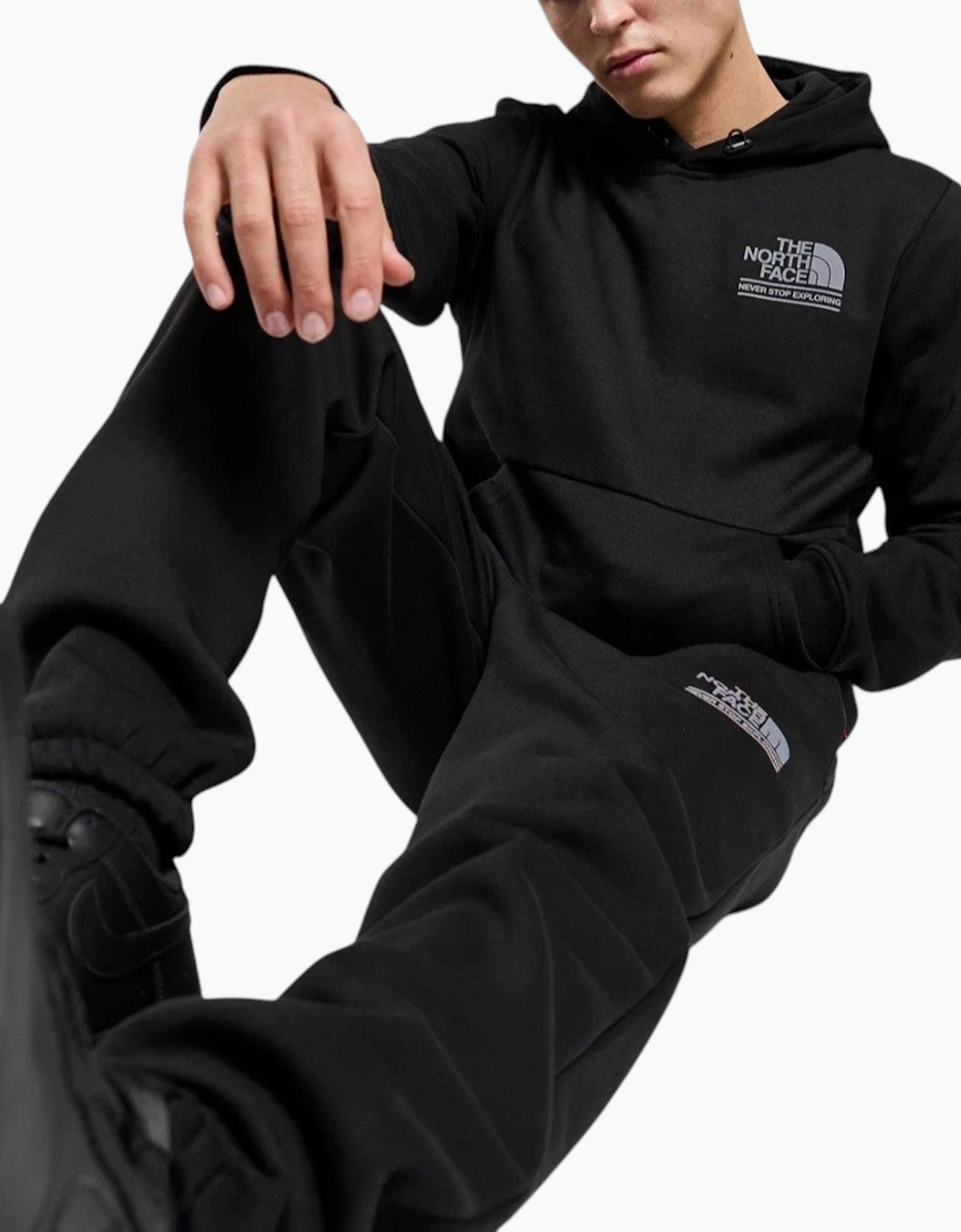 The North Face Mens Tracksuit Changla Hoodie Fleece Jogger Sportswear Black