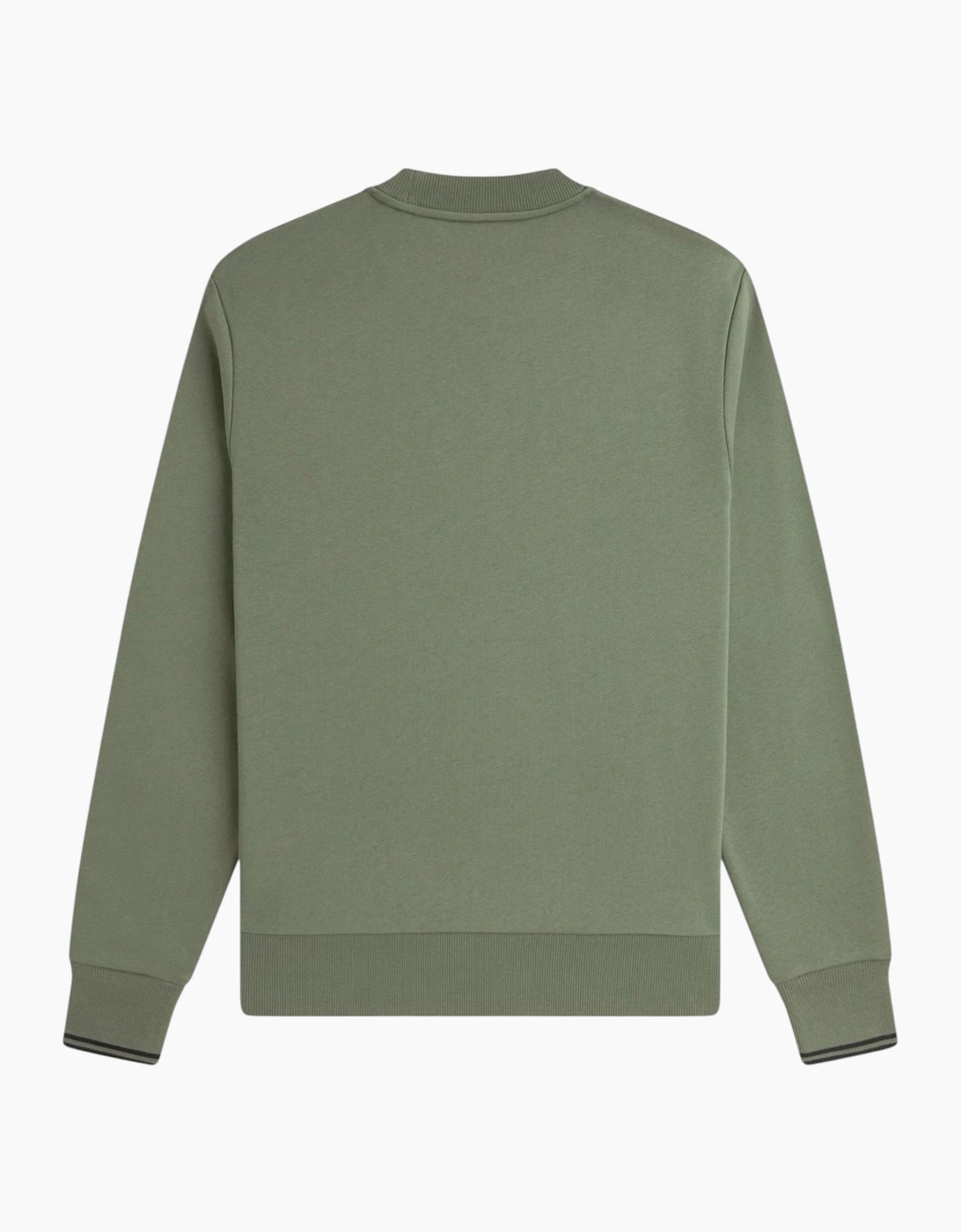 Fred Perry Mens Crew Neck Sweatshirt Embroidered Logo Pullover Cotton