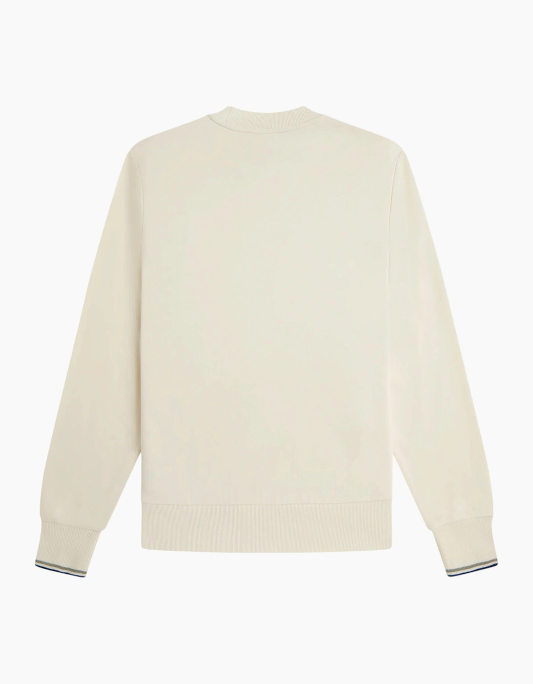Fred Perry Mens Crew Neck Sweatshirt Embroidered Logo Pullover Cotton