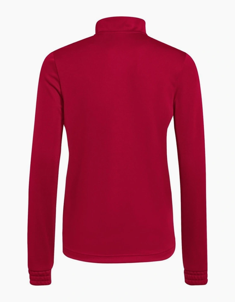 Zip Neck Funnel High Collar Long Sleeve Warm Top