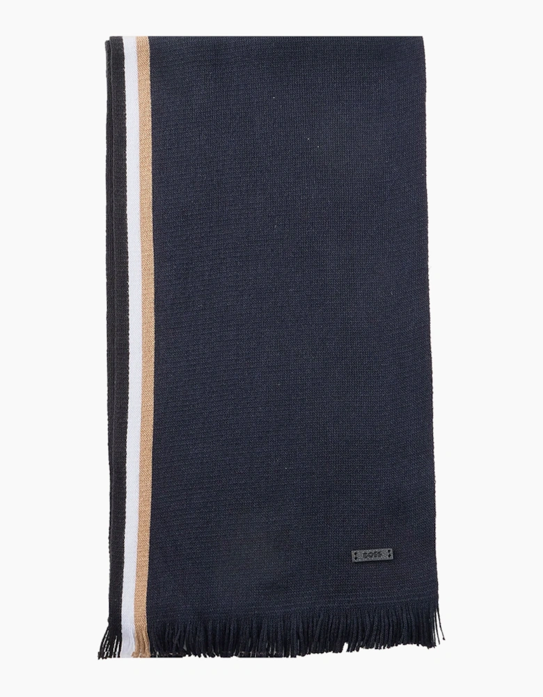 Boss Black BOSS HENZO KNITTED SCARF DARK BLUE