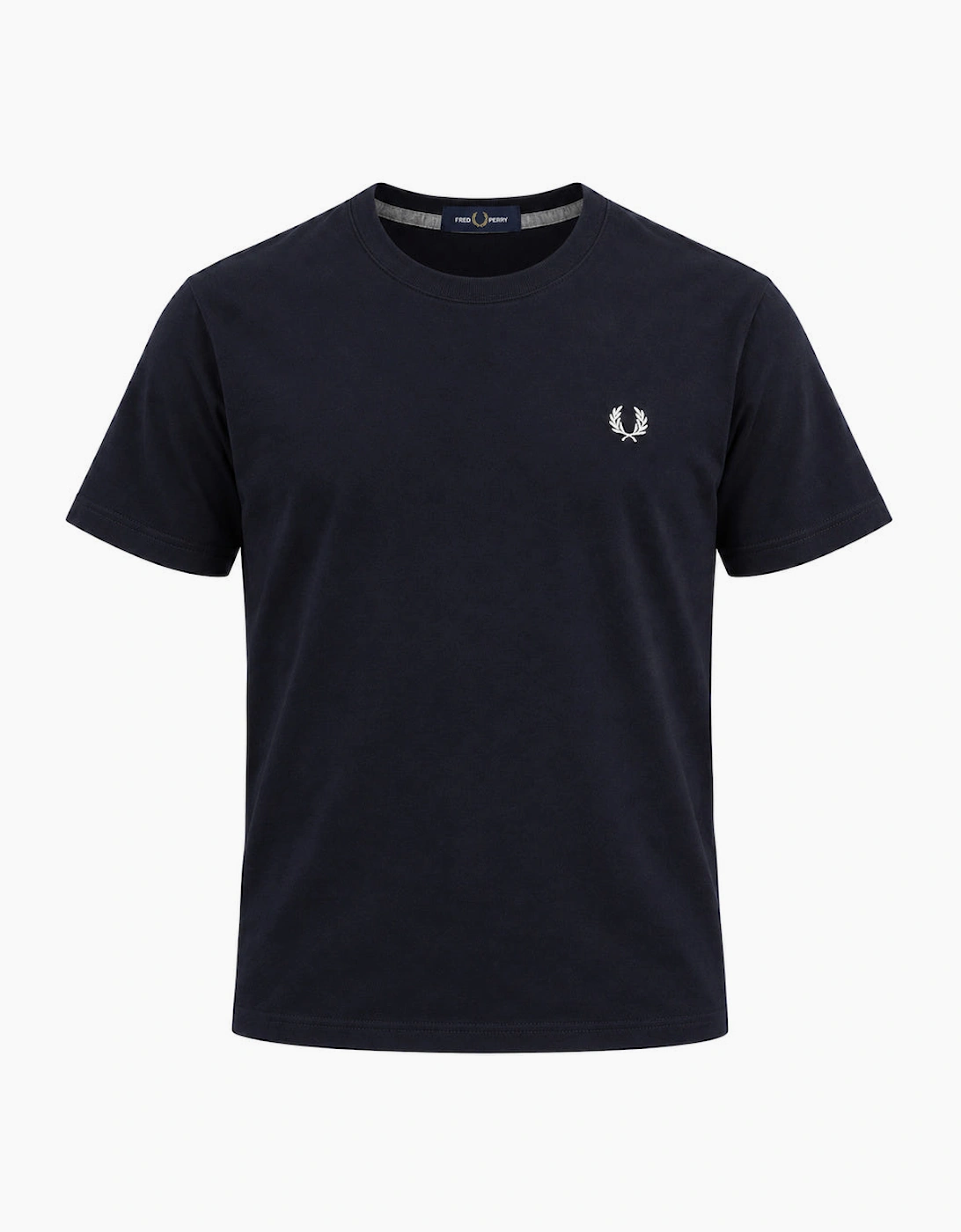Fred Perry Crew Neck T-Shirt - Male - T-Shirts - Blue - M - Tops - Image 4