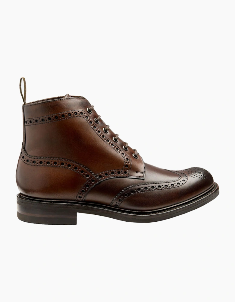 LOAKE BEADLE CALF LEATHER BOOT SEARED MAHOGANY
