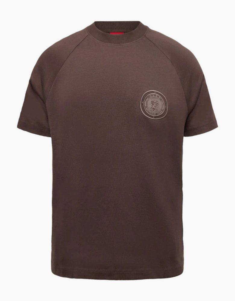 HUGO Diken T-Shirt 903 Brown Overflow