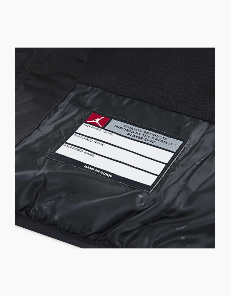 JORDAN BLACK PUFFER COAT 95F009