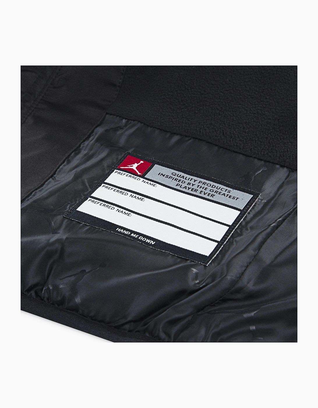 JORDAN BLACK PUFFER COAT 95F009