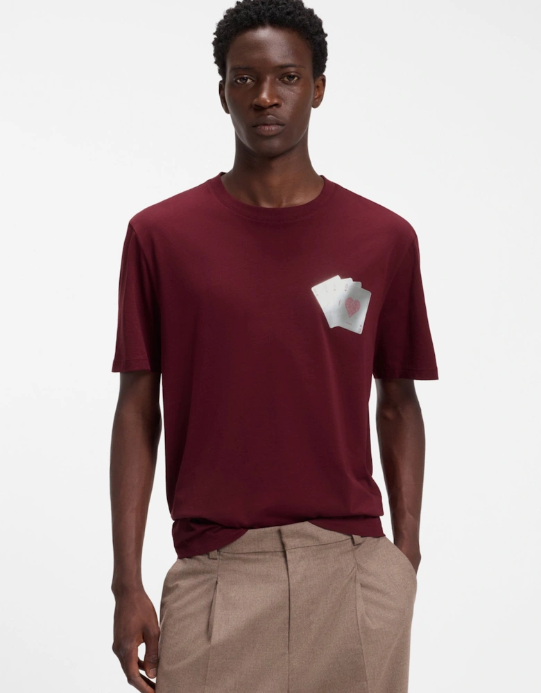 HUGO Dahr T-Shirt 654 Dark Pink