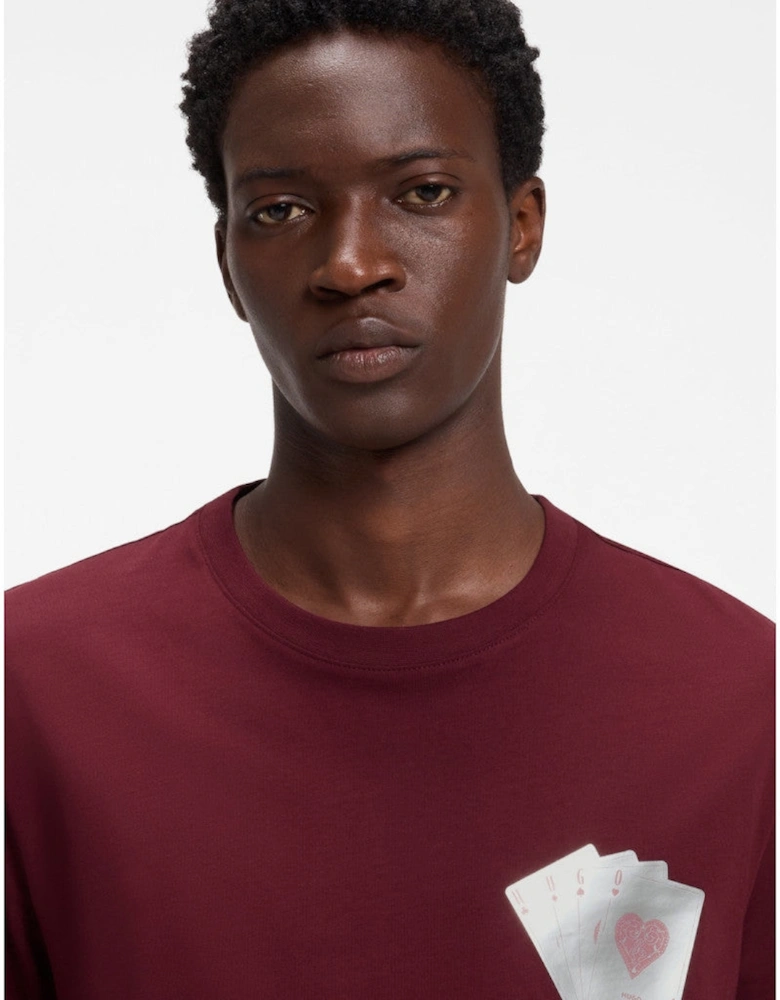 HUGO Dahr T-Shirt 654 Dark Pink