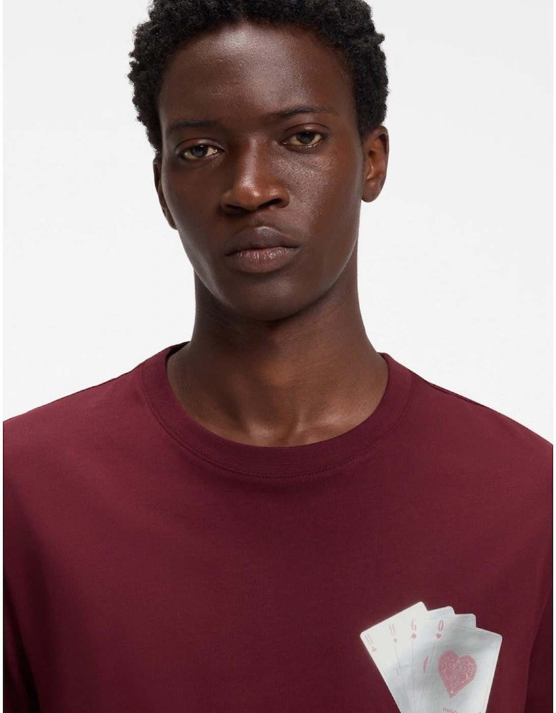 HUGO Dahr T-Shirt 654 Dark Pink